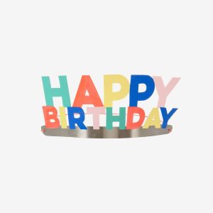 Personalized Happy Birthday Party Crown