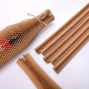 Kraft Paper Honeycomb Protective Cover for Wine Bottles Packaging