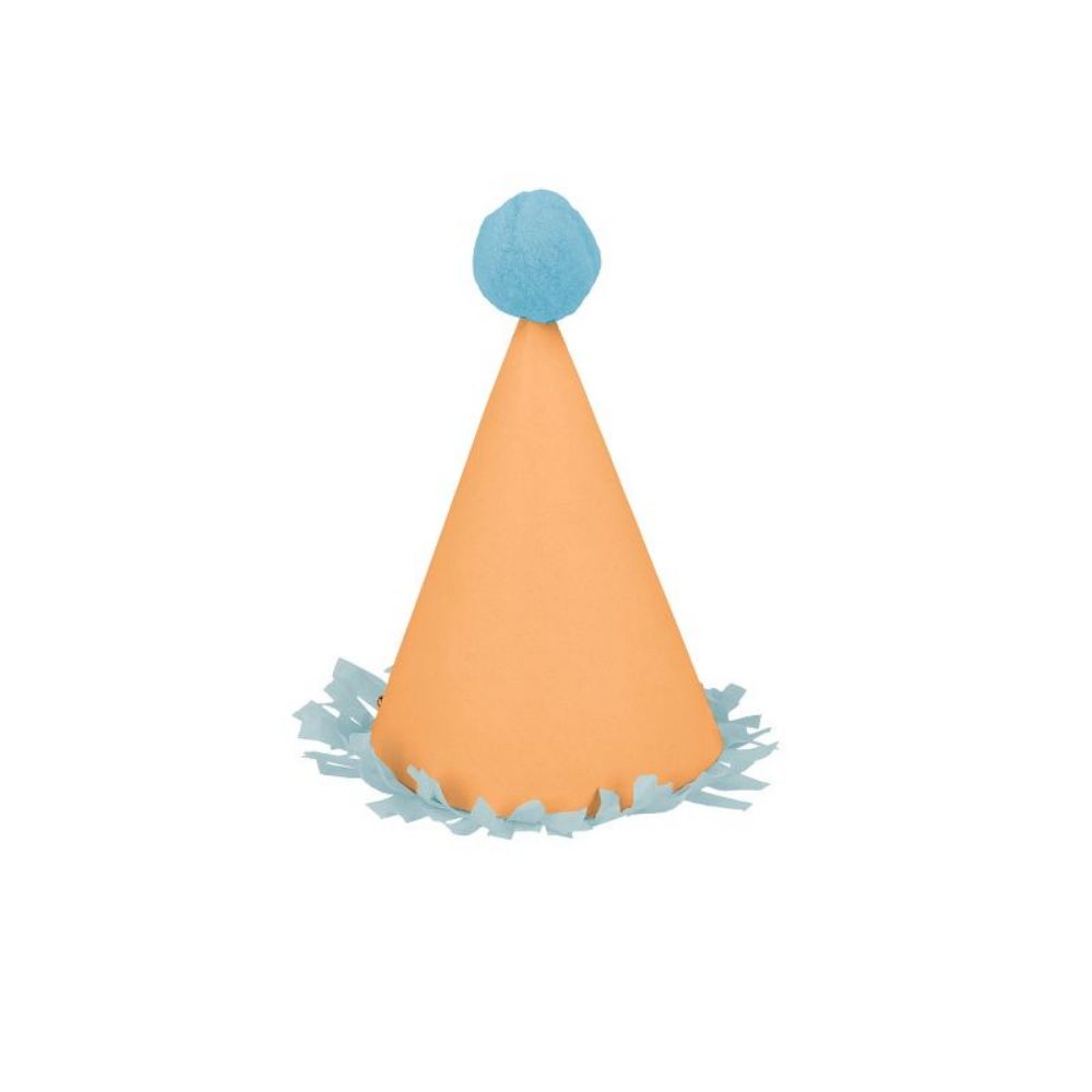 Orange Personalized Mini Party Hats.
