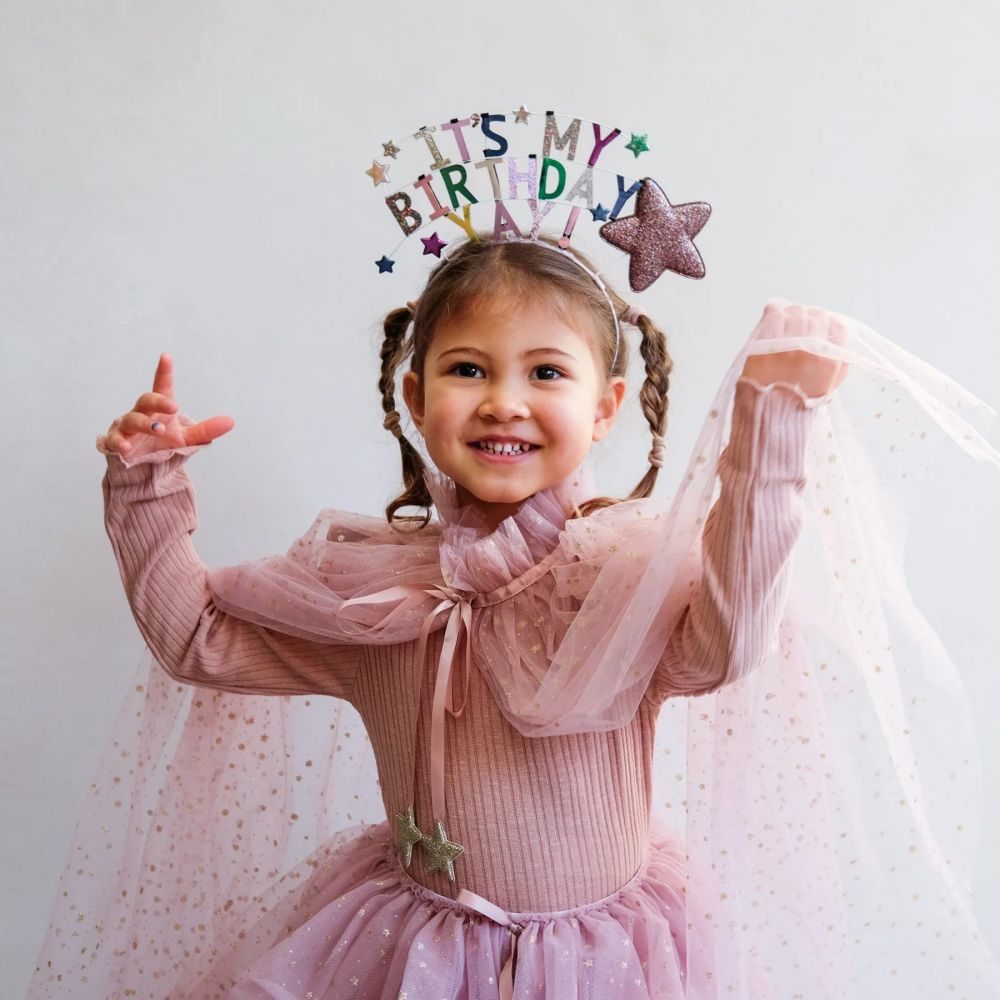 Pastel Birthday Party Headbands in Bulk (MOQ 500 PCS)