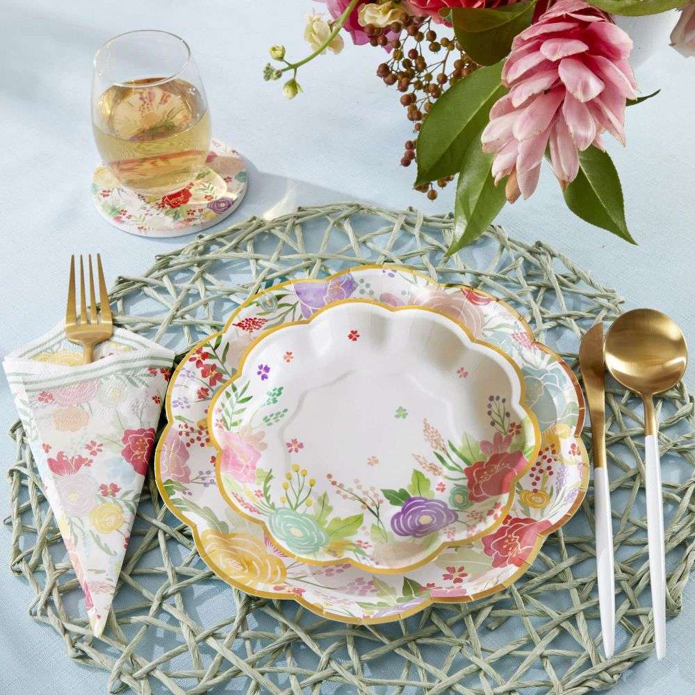 Premium Custom Decorative Paper Plates - Ideal for Weddings