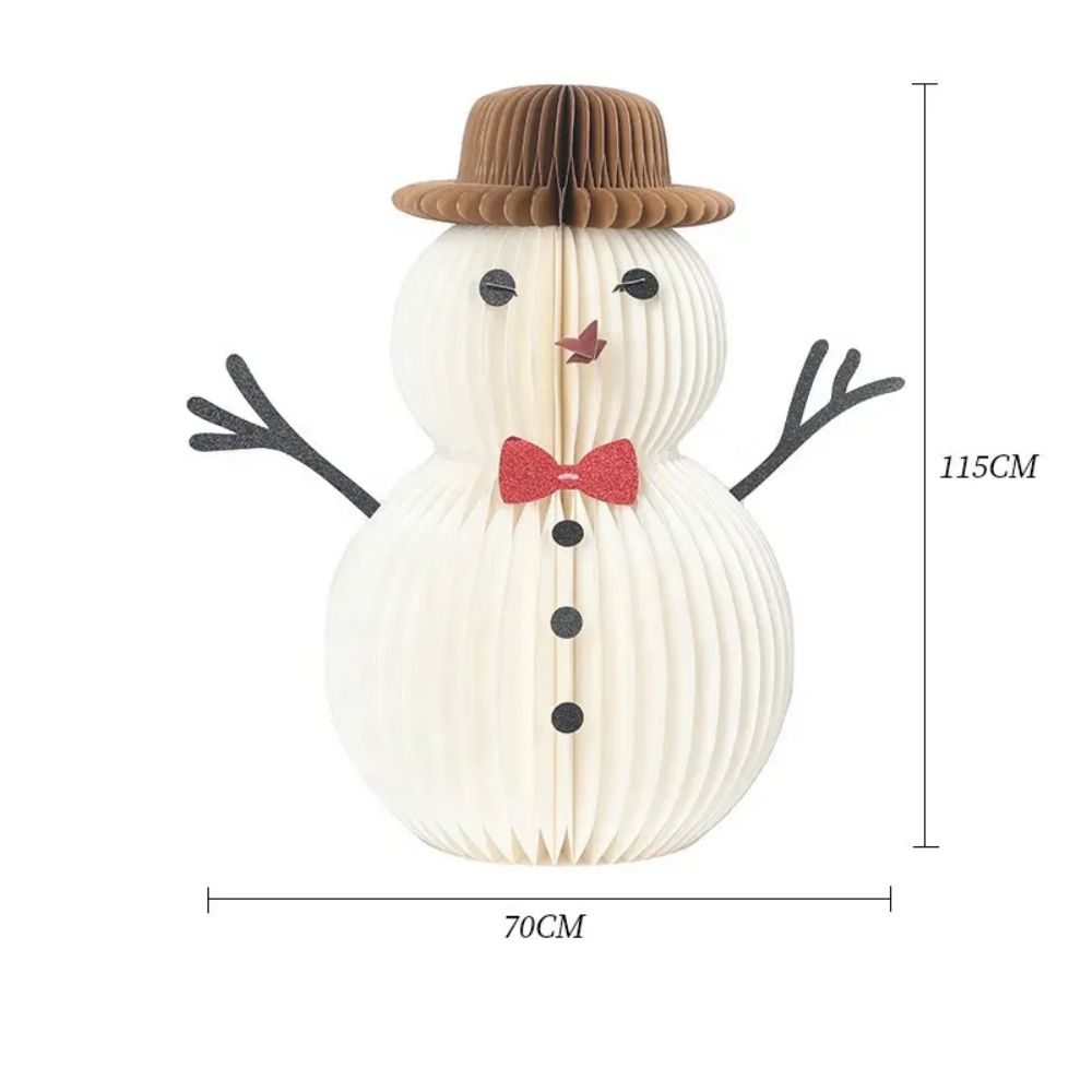 Snowman Paper Honeycomb Decorations - Wholesale Pricing