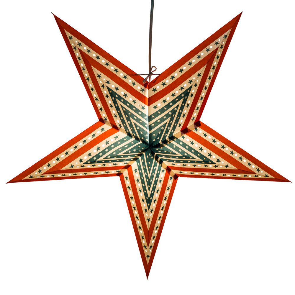 Star Pattern Decorative Paper Lantern