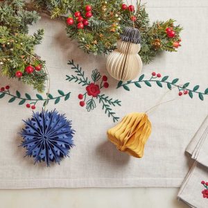 Wholesale Christmas Decorations Paper Ornament Christmas Set of 3 MOQ 500 Sets
