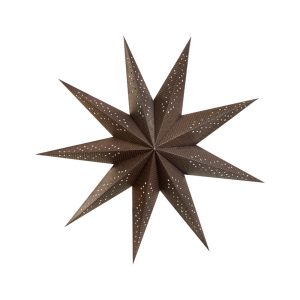 Brown Hollow Nine-Pointed Paper Star Lampshade Supplier