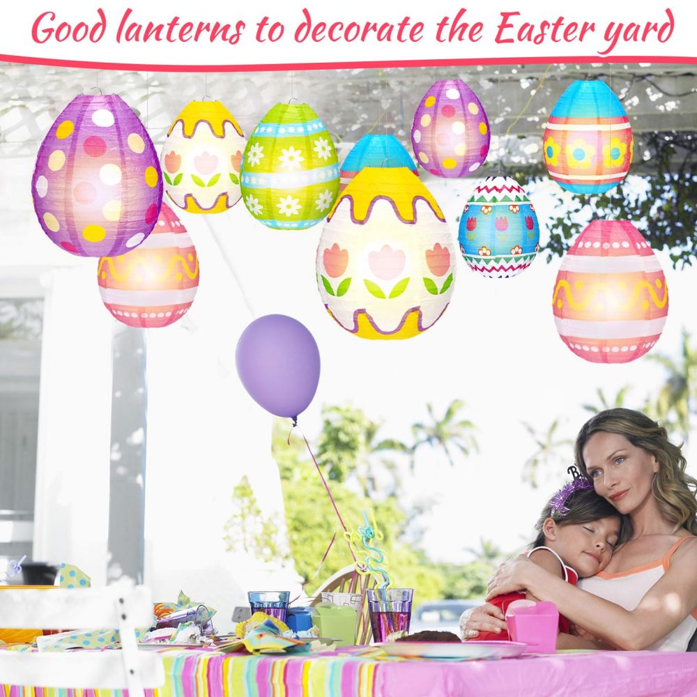 Custom Decorative Easter Egg Paper Lanterns