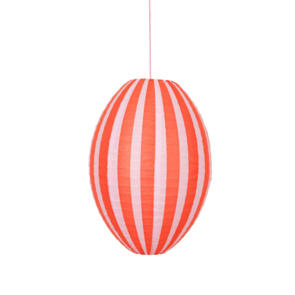 Custom Oval Stripy Paper Lanterns Supplier