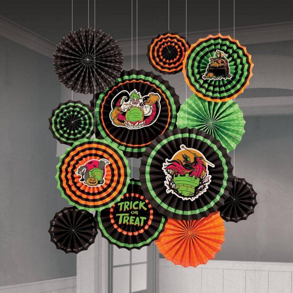 Customized Halloween Paper Fan Decorating Kit