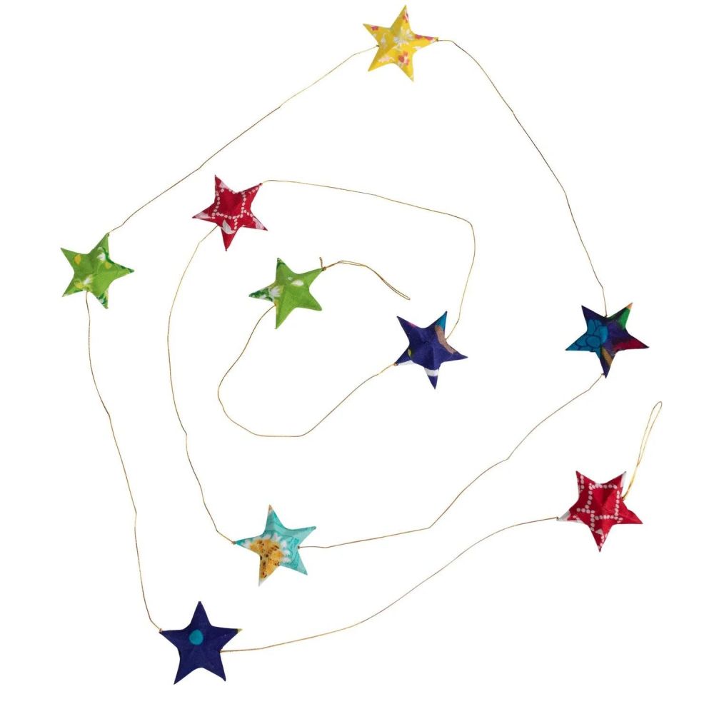 Handmade Rainbow Star Paper Garland Vendor