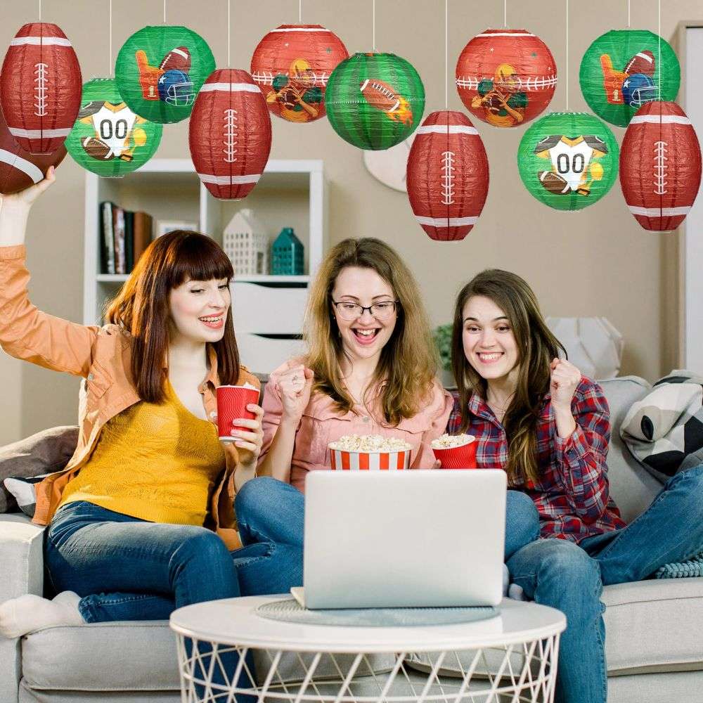 Super Bowl Party Decorations Football Paper Lanterns Supplier