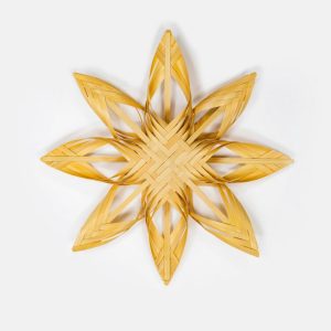 Bamboo Christmas Snowflake Weaving Christmas Tree Ornaments Supplier