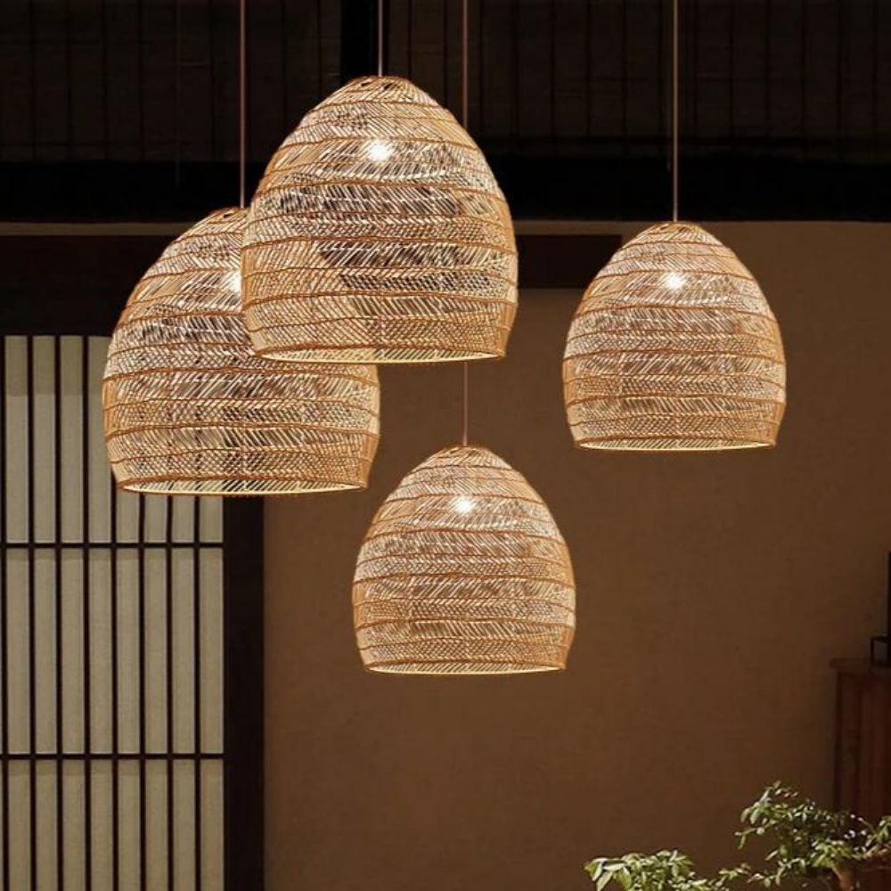 Bamboo Pendant Lamp Rattan Lighting Pendant