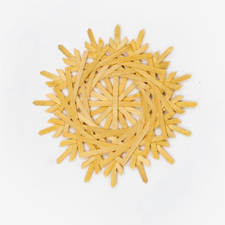 Bamboo Snowflakes Christmas Ornament