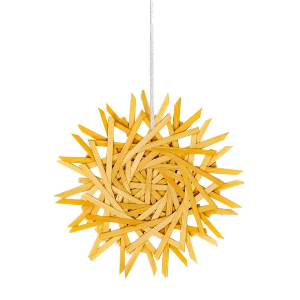 Bamboo Snowflakes Christmas Ornament Tree Topper Wholesale