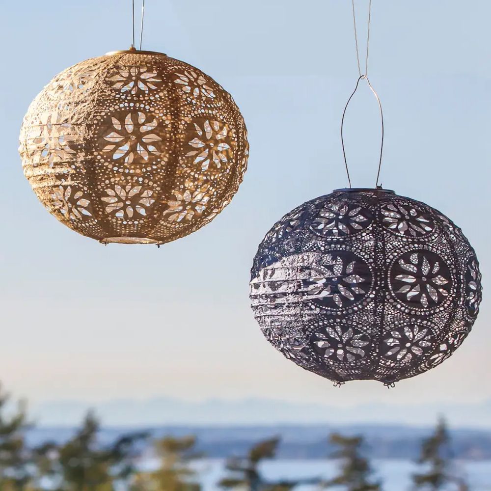 Boho Pearl Globe Lantern