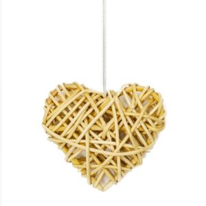 Custom Handcrafted 3D Heart Weaving Christmas Ornaments