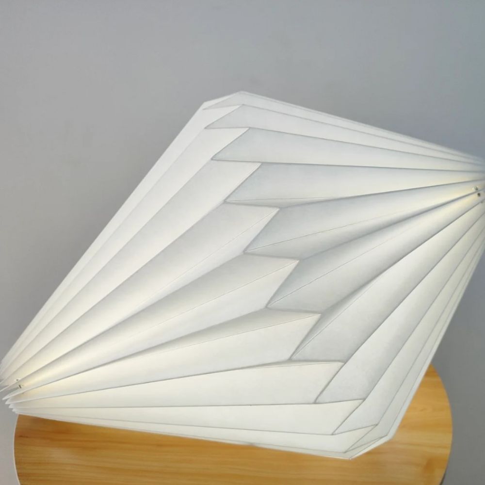 Personalized Paper Lanterns Minimalist Origami Lampshade White Paper Lamp