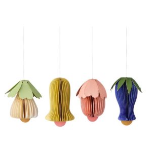 Personalized Paper Tulips Paper Honeycomb Ornaments In A Set