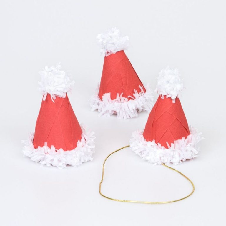 Surprise Santa Hats Personalized Christmas Party Hats