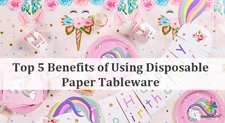Top 5 Benefits of Using Disposable Paper Tableware