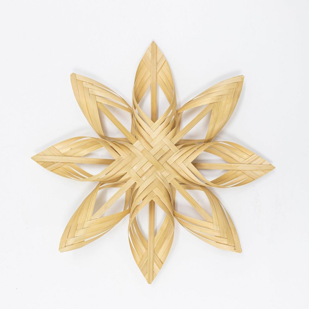 winter decor snowflake bamboo