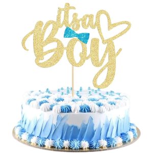 Gold Glitter It's a Boy Cake Topper Gender Reveal Supplies Manufacturer
