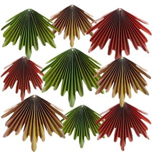 Maple Leaves Paper Fans Fall Party Decorations Bulk for Autumn Thanksgiving