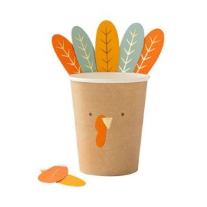 Harvest Turkey Paper Party Cups Wholesale for Thanksgiving Day