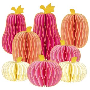 Paper Decorations Pumpkin Honeycomb Centerpiece Fall Party Supplies Factory