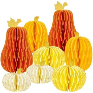 Pumpkin Honeycombs Fall Party Decoration Thanksgiving Centerpieces Supplier