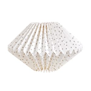 White Polka Dot Print Origami Paper Lampshade Wholesale
