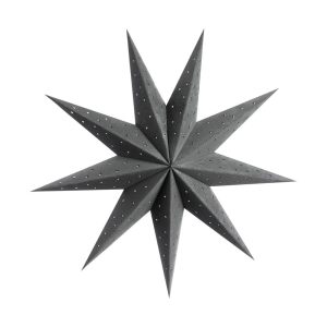 Small Round Hole Black Matte Star Paper Lampshade Wholesale