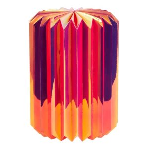 Red And Orange Gradient Colorful Folding Lampshade Manufacturer
