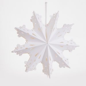 White Hollow Paper Star Lamp Decoration Supplier