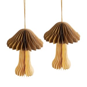 Two Color Splicing Mushroom Paper Honeycomb Decoration Wholesaler