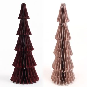 Slim Shape Paper Honeycomb Christmas Tree Decoration Manufacturer