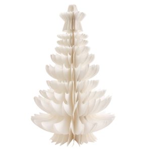 Batch Customized Paper Honeycomb Christmas Tree Decorations With Stars On Top