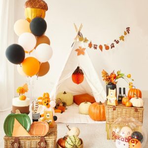 Orange Autumn Animal Theme Party Decoration Pack Wholesaler