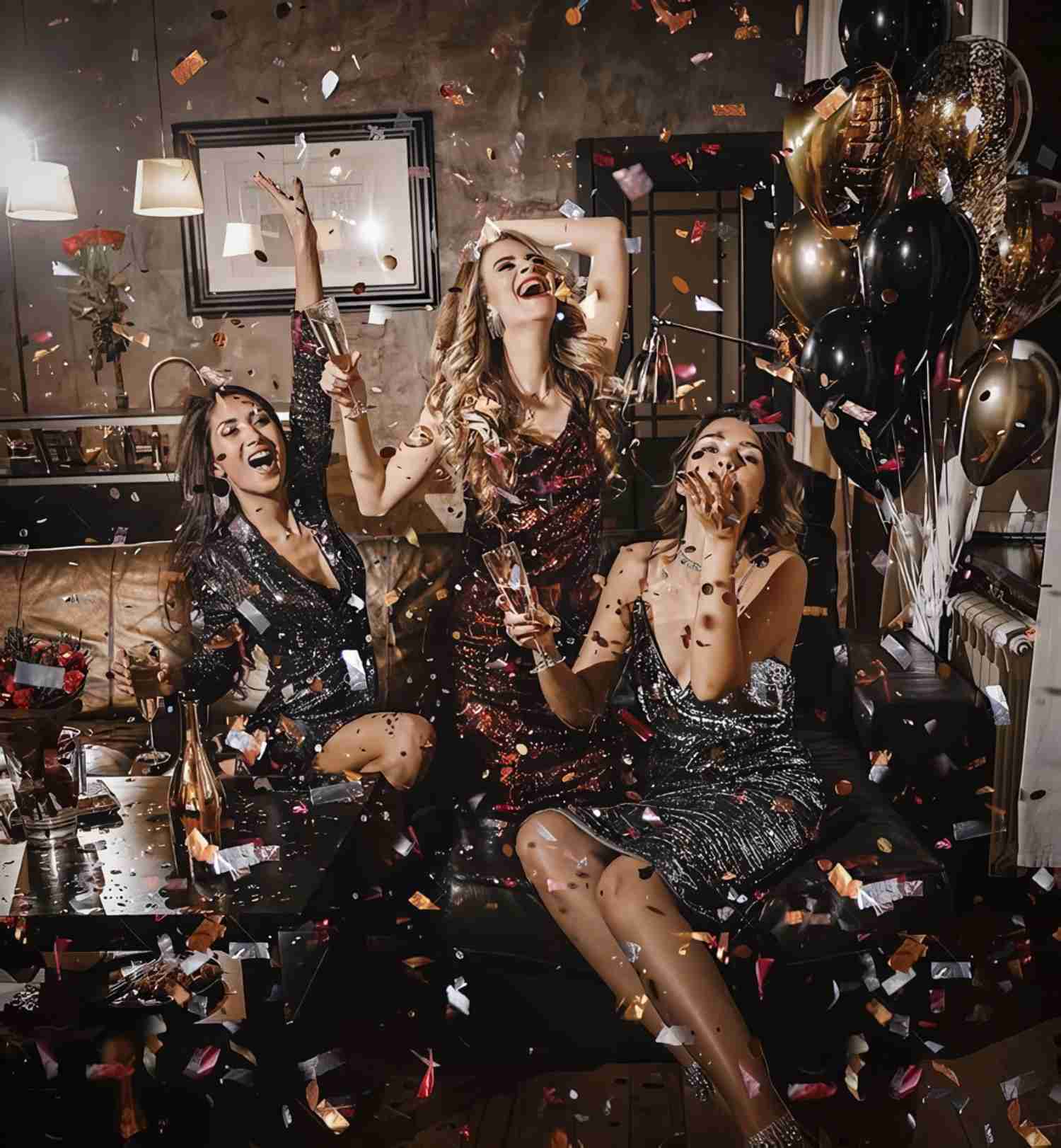 Luxe Metallics and Sparkles for New Year Party