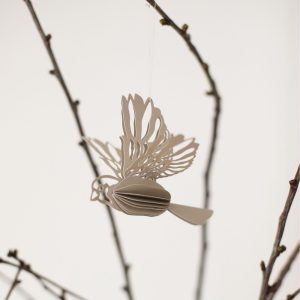Paper bird decoration hanging Sand Cooee Design