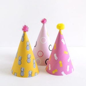 Summer Pool Party Birthday Party Hat Personalized Paper Hats