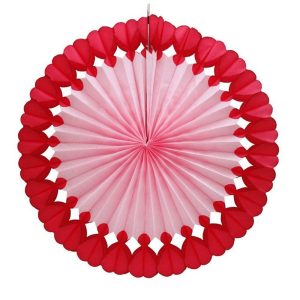 Edge Heart-Shaped Hollow Round Fan Decoration Wholesaler