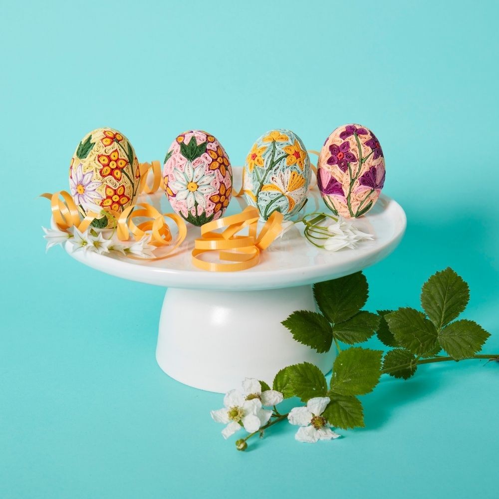 Mini Quilled Paper Easter Floral Eggs Set of_yythkg (3)