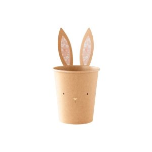Personalized Easter Bunny Kraft Cups With Bunny Ear