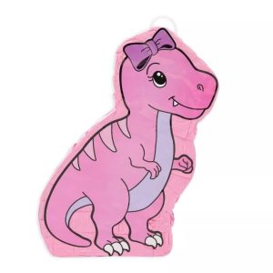 Pink Dinosaur Pinata for Girls T-Rex Themed Dino Birthday Party Decorations