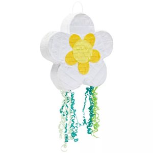 Custom Made Small Pull String Daisy Pinata for Spring Flower Party Decorations