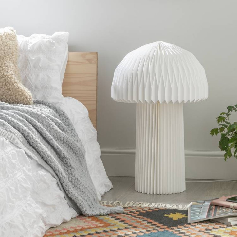 Habitat Origami Mushroom Floor Lamp - White 1