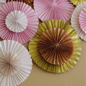 Bulk Custom Paper Fan Paper Rosette DIY Crafts