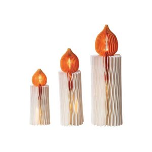 Custom Design Paper Folding Honeycomb Candles With LED Lights