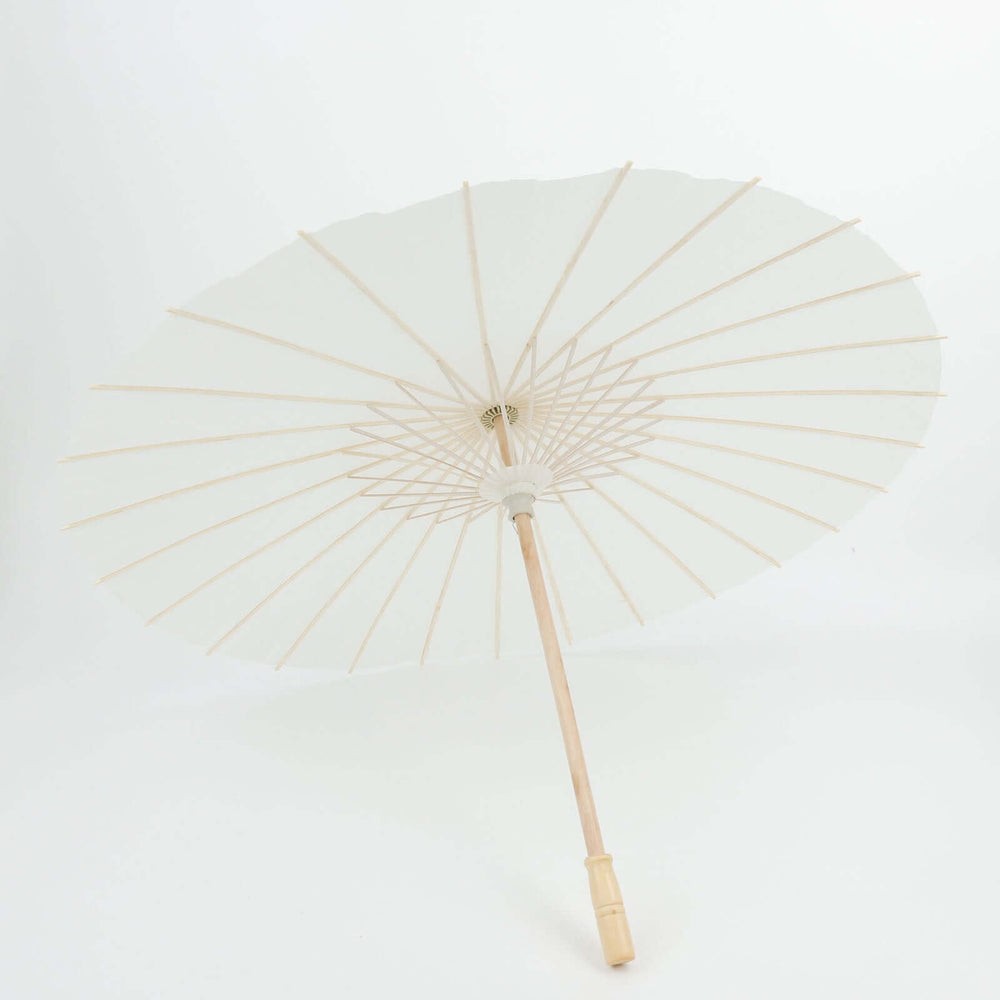 White 32 Inch Parasol Umbrellas Two Pack (1)